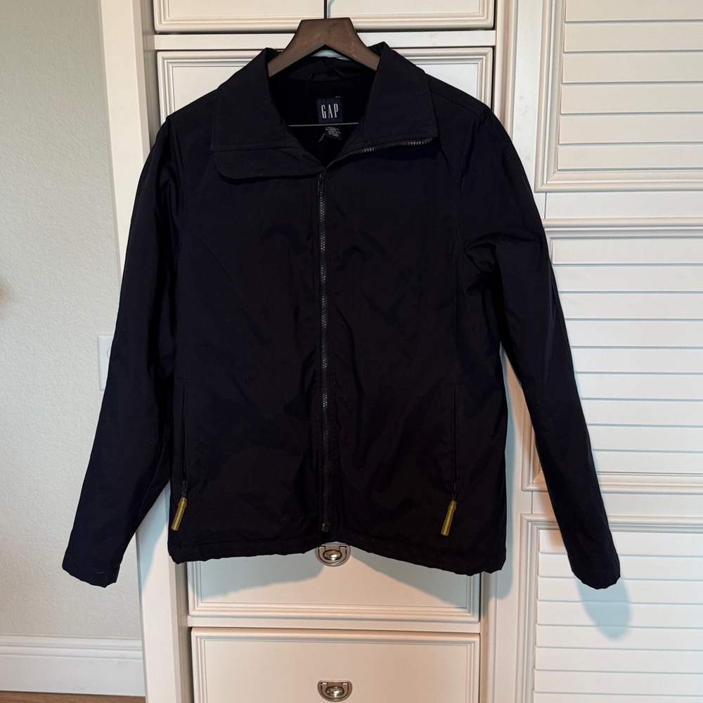 GAP Navy  Jacket with khaki / Yellow Zipper Pulls.